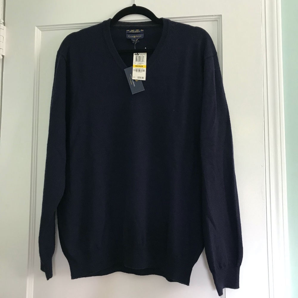 Men's Club Room Navy Sweater